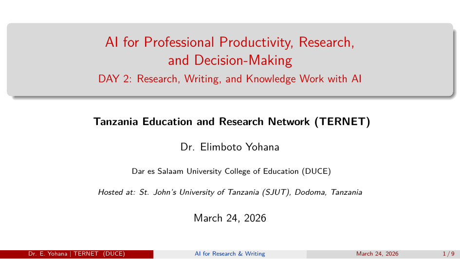 Day 2 Presentation Cover