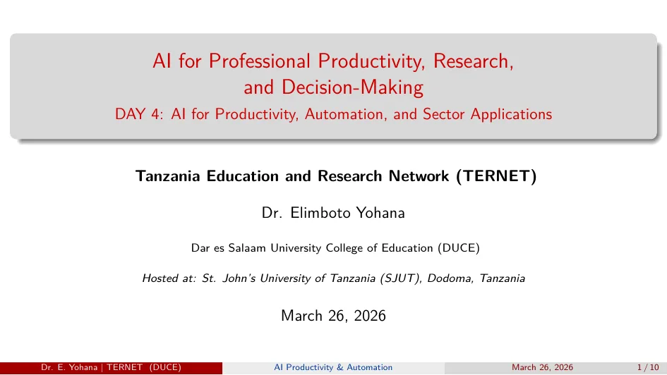 Day 4 — Productivity & Automation